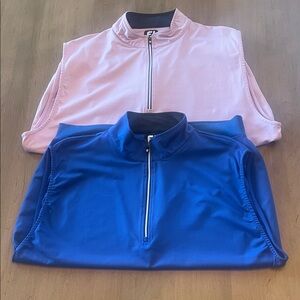 FootJoy Large bundle of 2 golf vests-/Lilac and Royal Blue